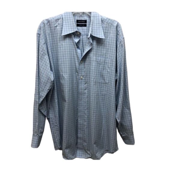 Nautica Other - ❄️Nautical Wrinkled Free Men’s Shirt 34/35